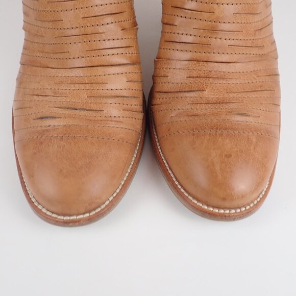 Paul Green Malibu Womens US 7.5 UK 5 Shoe Brown Leather Side Zip Ankle Bootie - Picture 5 of 13